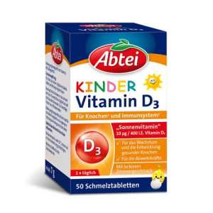ABTEI Kinder Vitamin D3 Schmelztabletten